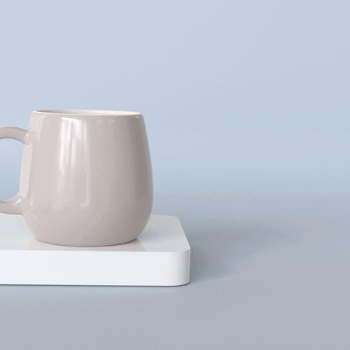 Set Of 6 Solid Ovule Lavender Tea Cup - The Earth Store - Tea Cups